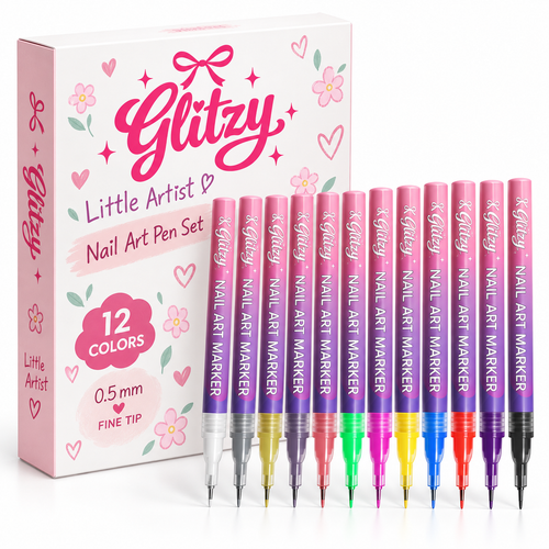 Glitzy Little Artist Nail Art Set 🎀