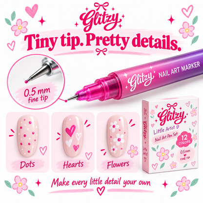 Glitzy Little Artist Nail Art Set 🎀