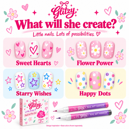 Glitzy Little Artist Nail Art Set 🎀